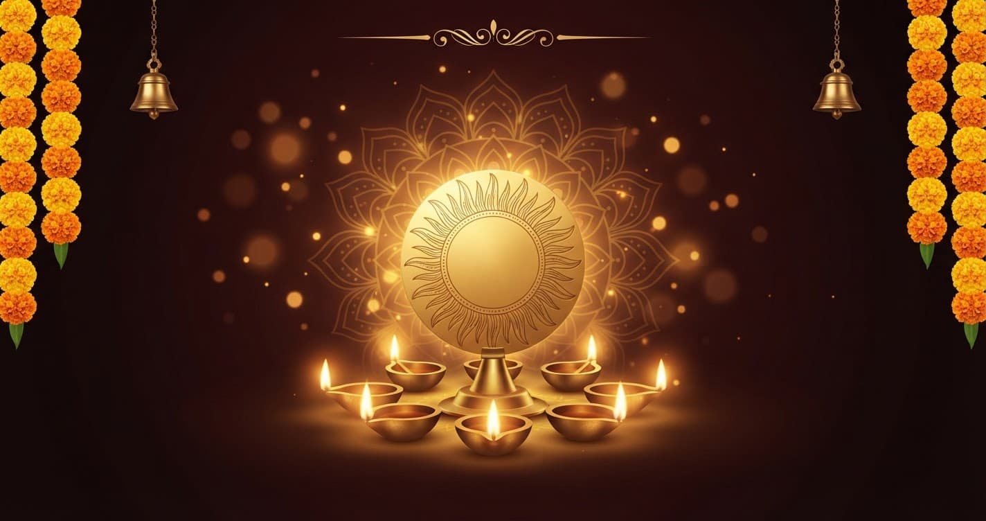 Golden sun medallion illustration representing the twenty-four planetary Hora hours